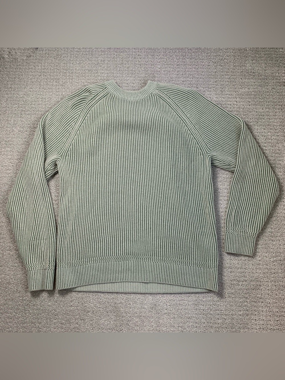 Abercrombie & Fitch Green Thick Knit Raglan Sleeve High Neck Sweater women Large